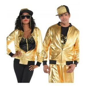 Hip Hop Jacket Gold Adult Standard One Size Fits Most‎ Halloween Costume 463